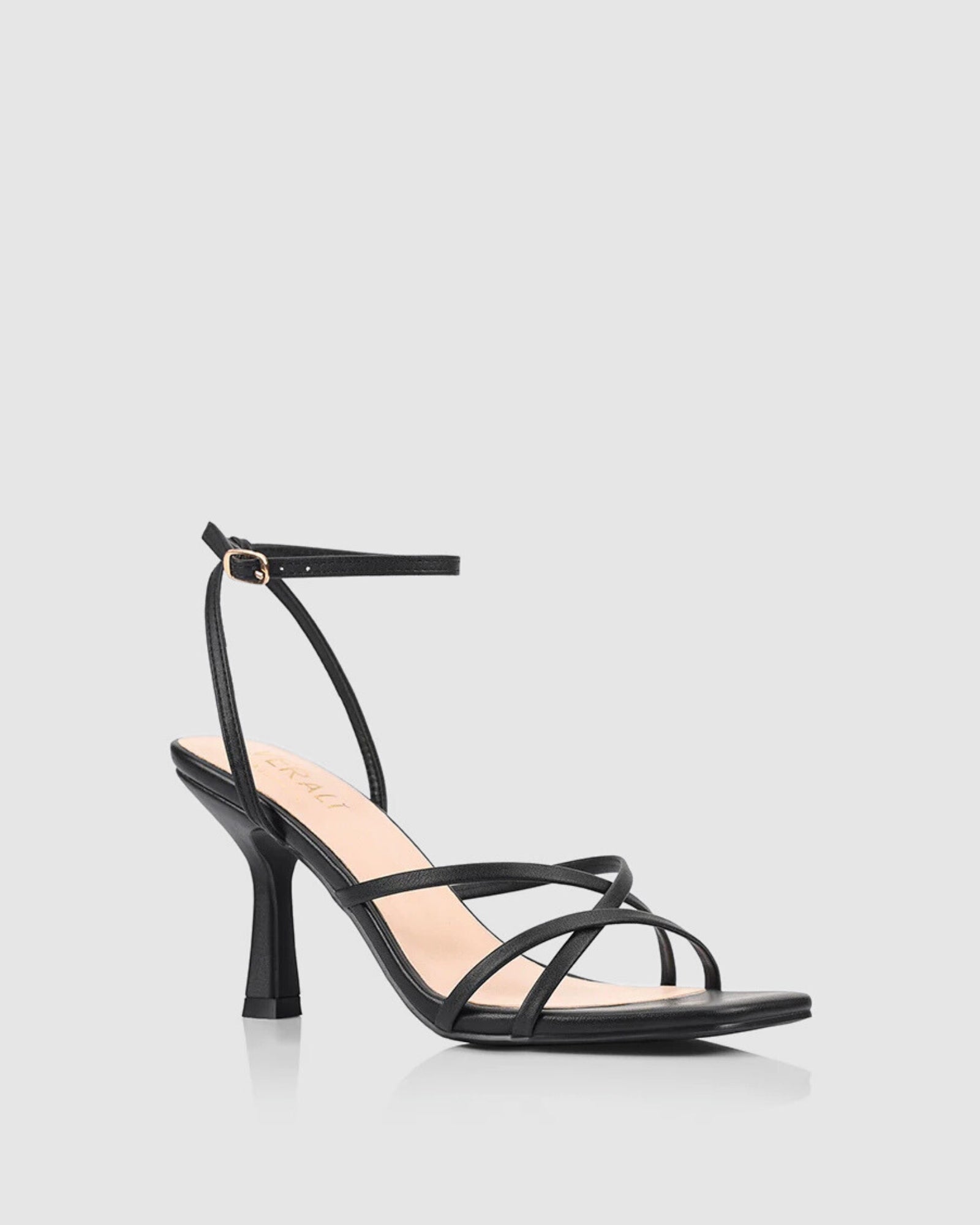 PENELOPE STRAPPY HEELS BLACK