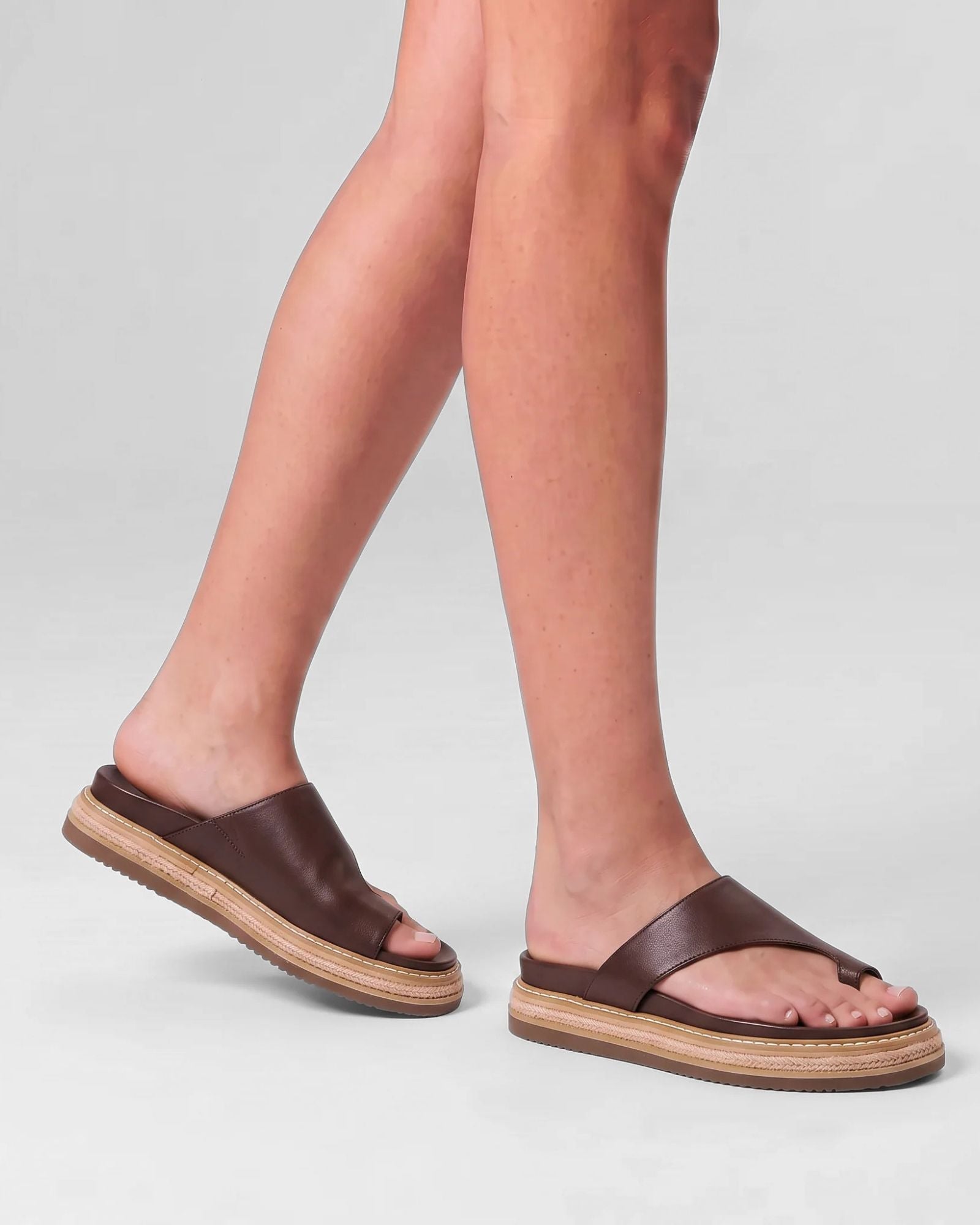 THOR FLATFORM SANDALS CHOCOLATE BROWN