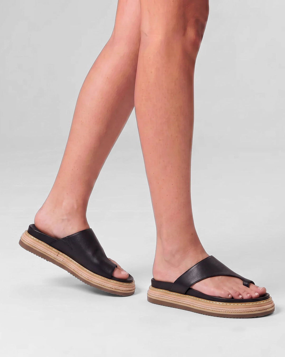 THOR FLATFORM SANDALS BLACK