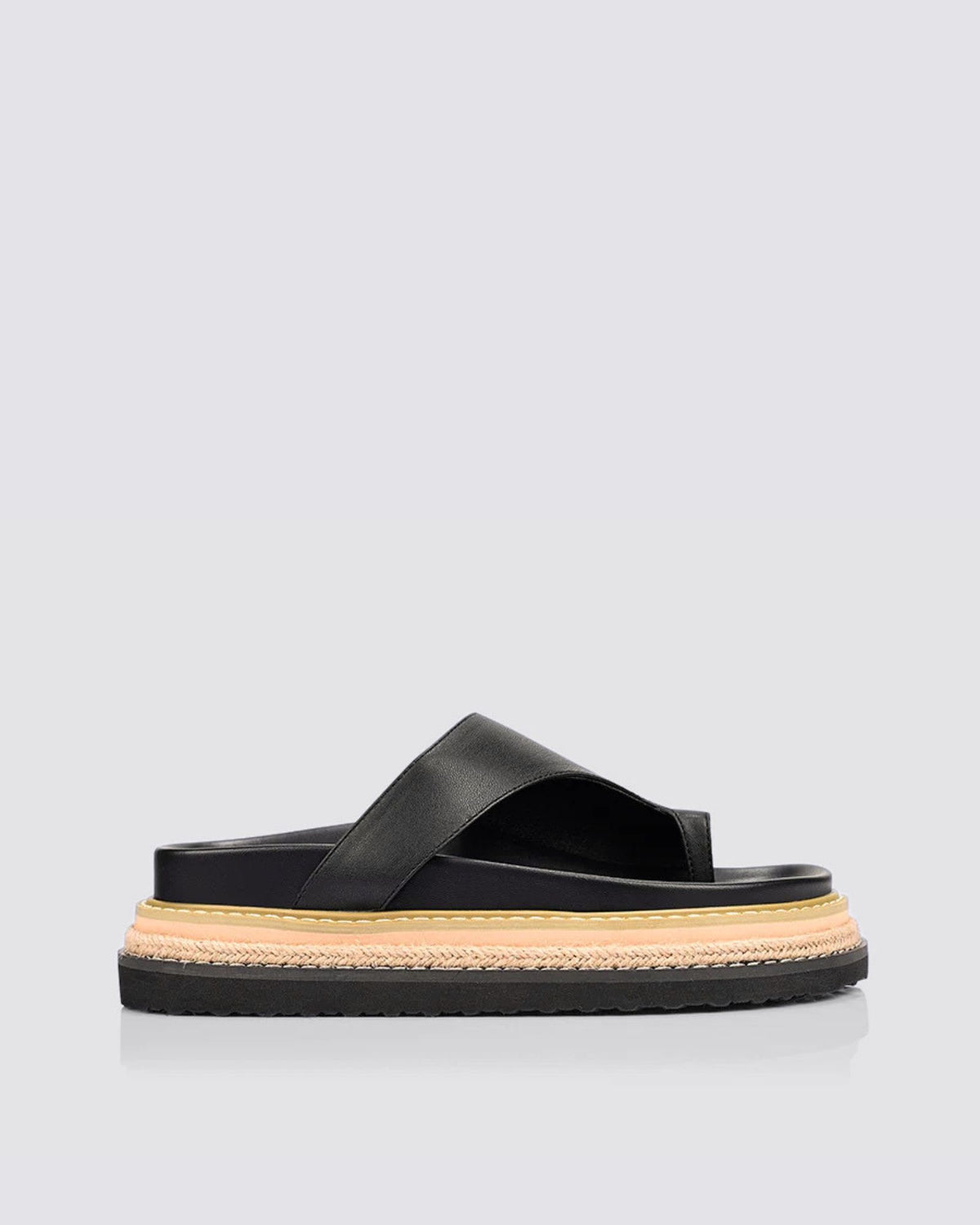 THOR FLATFORM SANDALS BLACK
