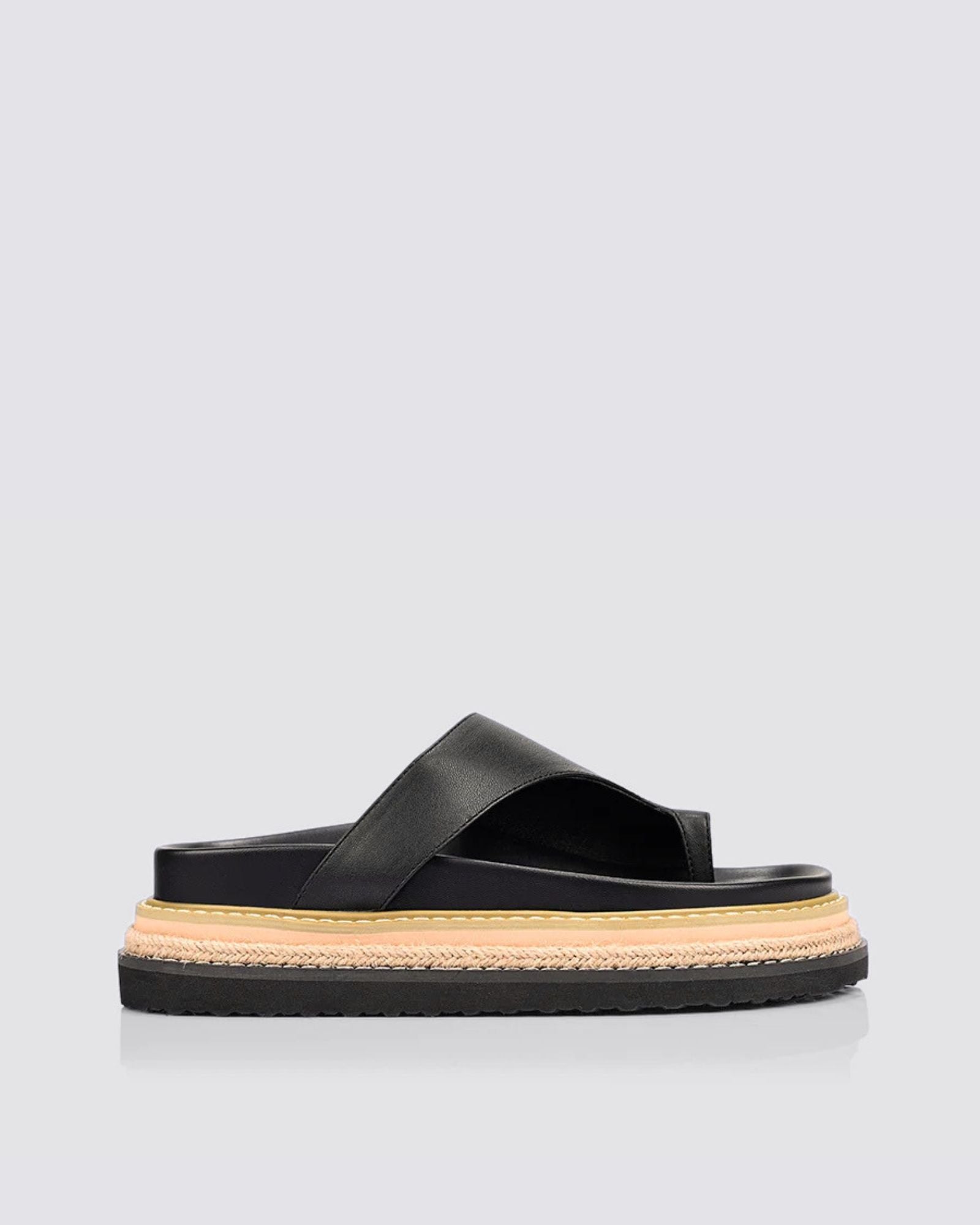 THOR FLATFORM SANDALS BLACK