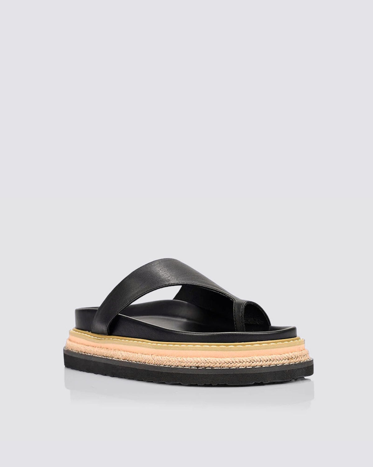 THOR FLATFORM SANDALS BLACK