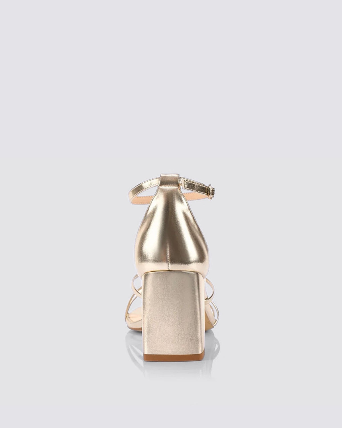 NELLY BLOCK HEELS CHAMPAGNE GOLD
