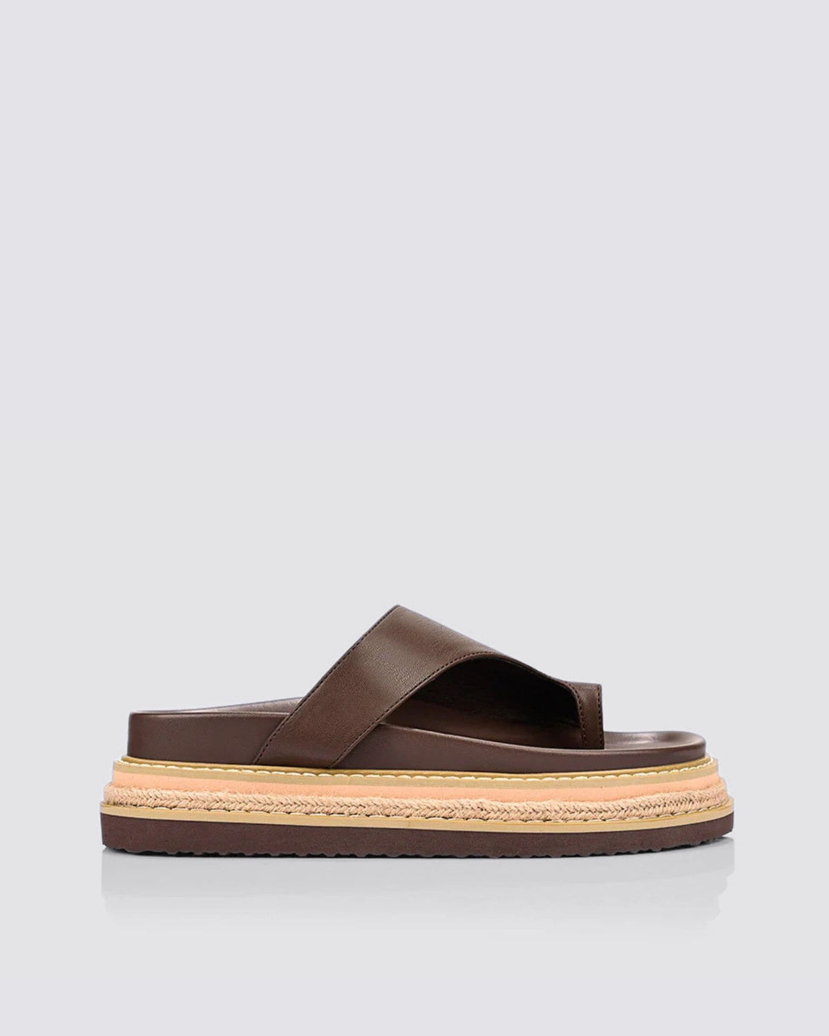 THOR FLATFORM SANDALS CHOCOLATE BROWN
