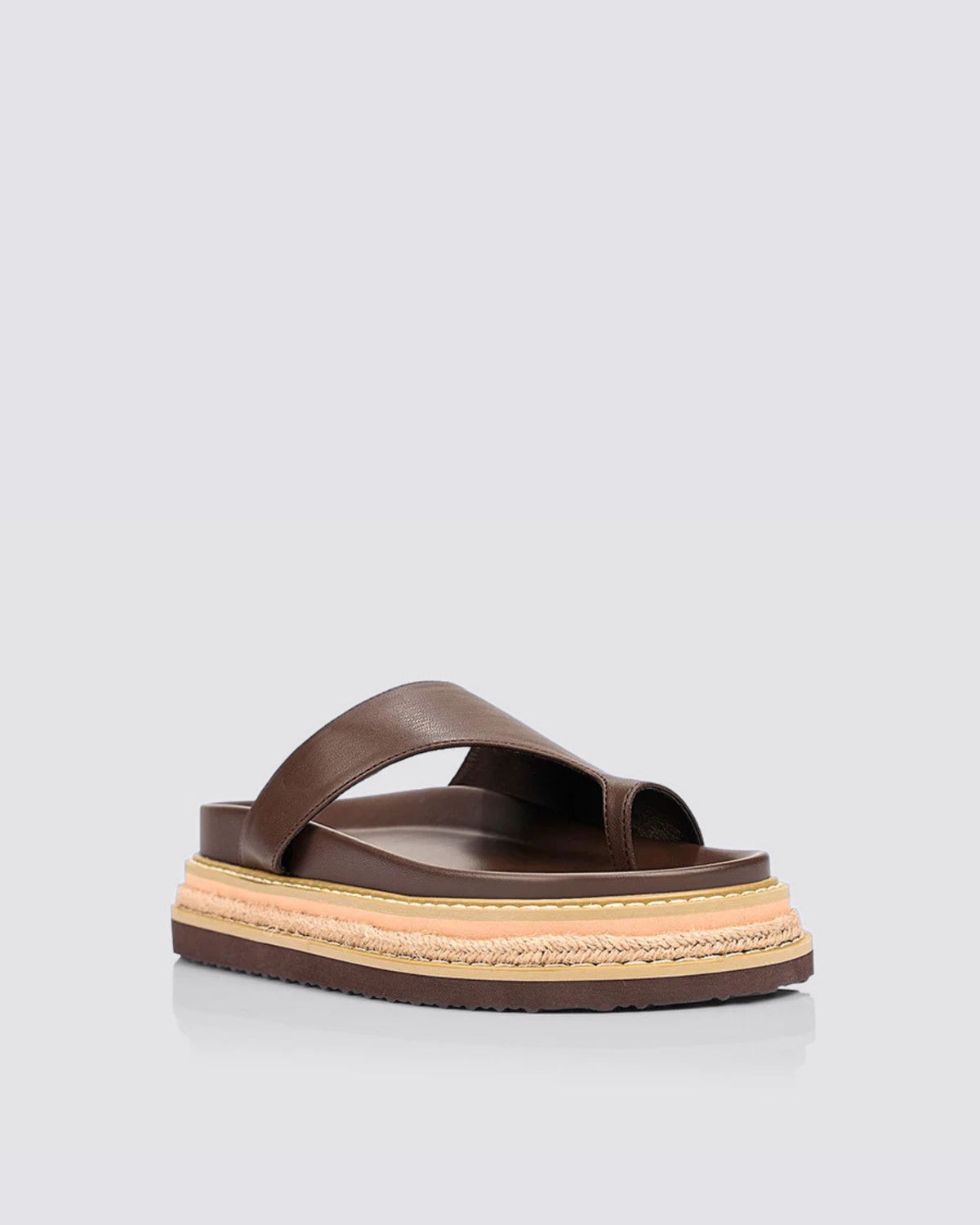 THOR FLATFORM SANDALS CHOCOLATE BROWN