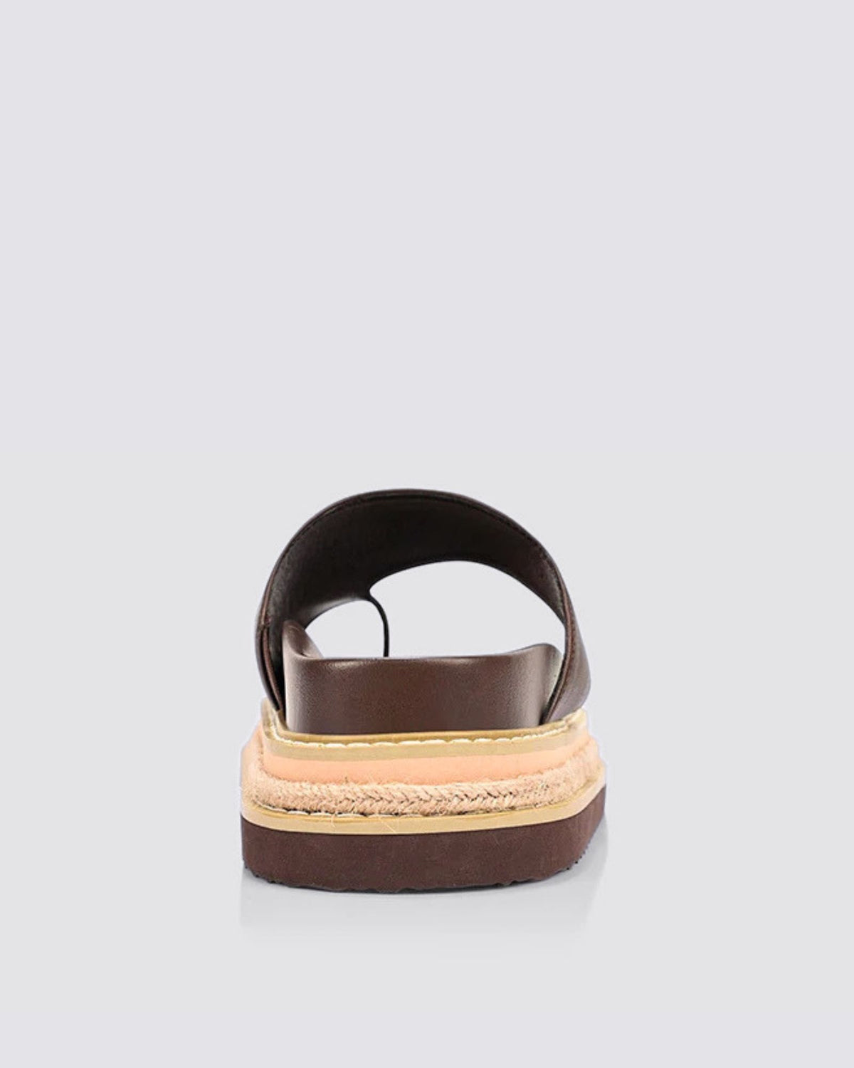 THOR FLATFORM SANDALS CHOCOLATE BROWN