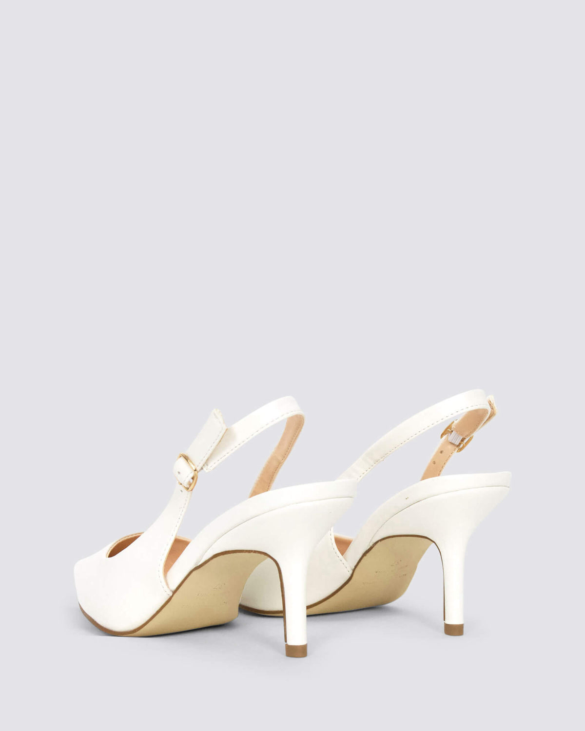 SHAYLEY SLINGBACK HEELS CHALK WHITE