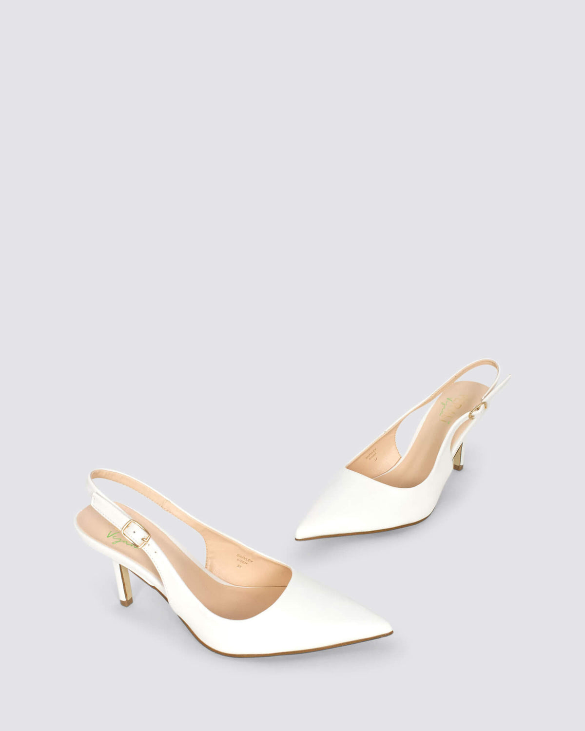 SHAYLEY SLINGBACK HEELS CHALK WHITE
