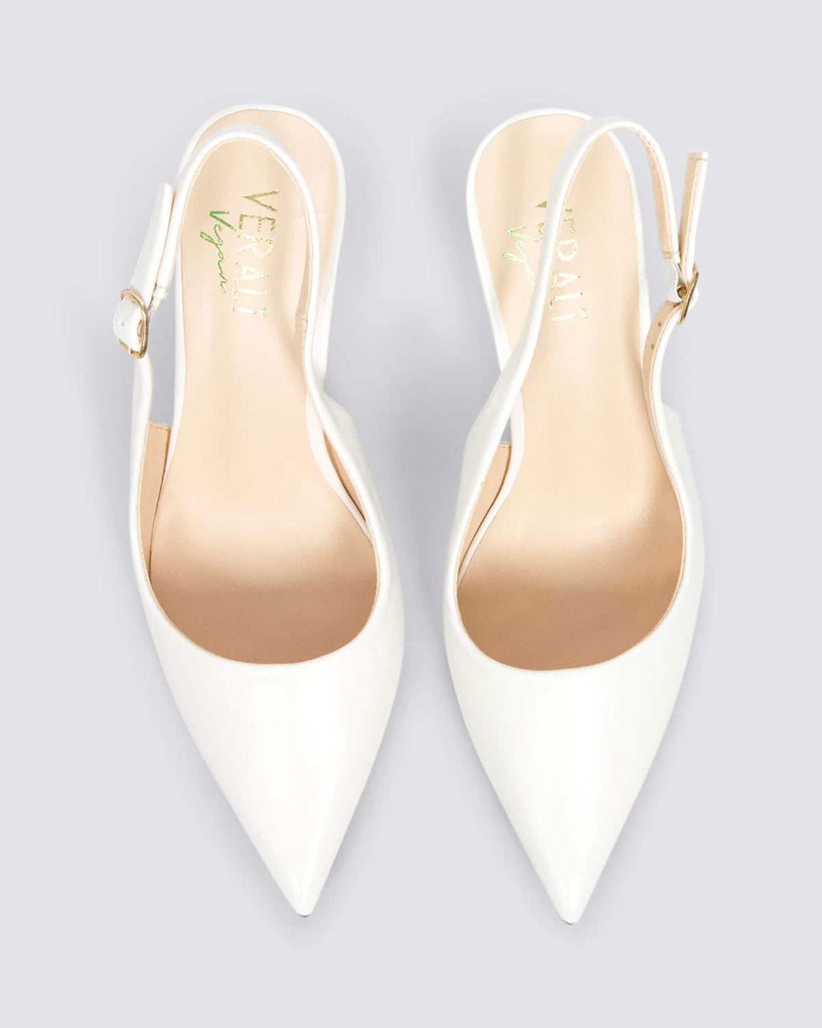 SHAYLEY SLINGBACK HEELS CHALK WHITE