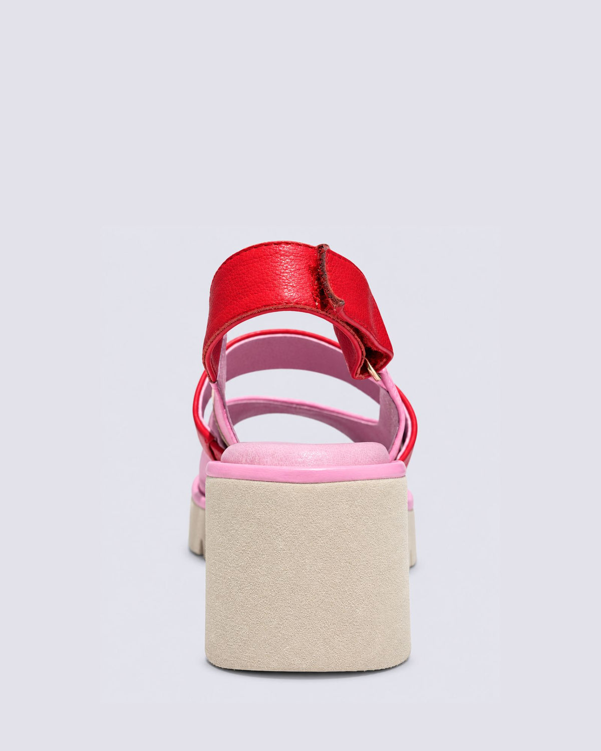 VIRLY WEDGE SANDALS PINK/RED