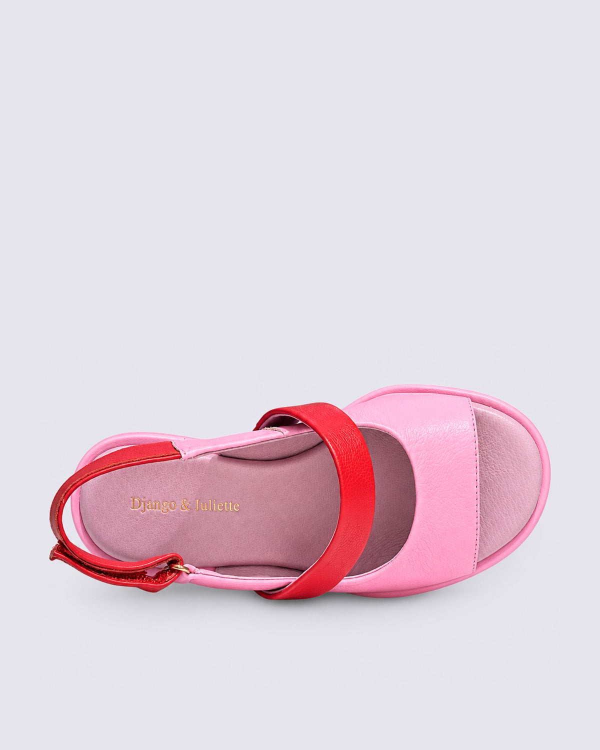 VIRLY WEDGE SANDALS PINK/RED