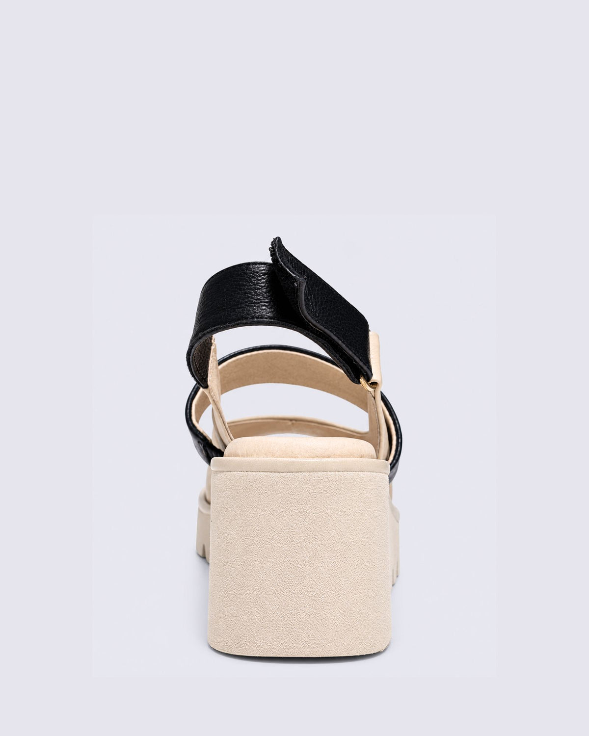 VIRLY WEDGE SANDALS VANILLA/BLACK