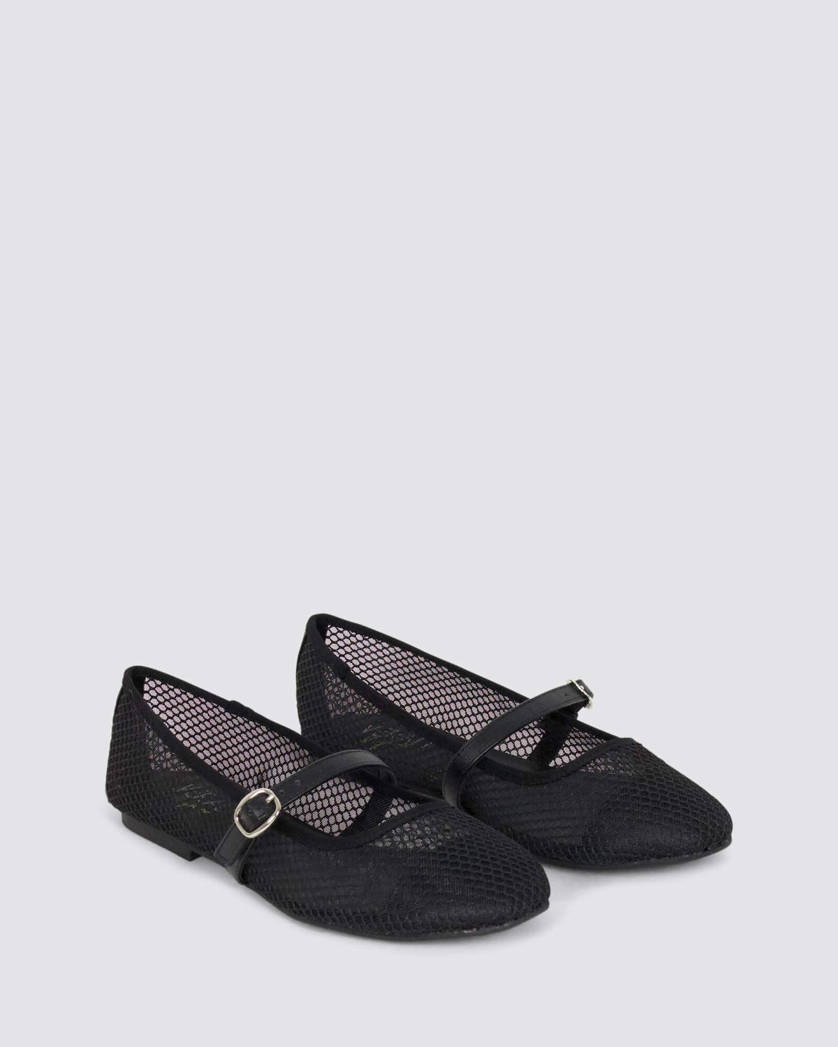 BAMBAM MARY JANES BLACK MESH