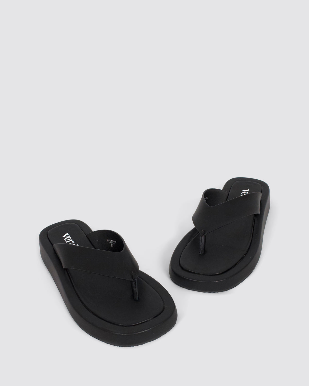 BOUNCER II FLATFORM THONGS BLACK