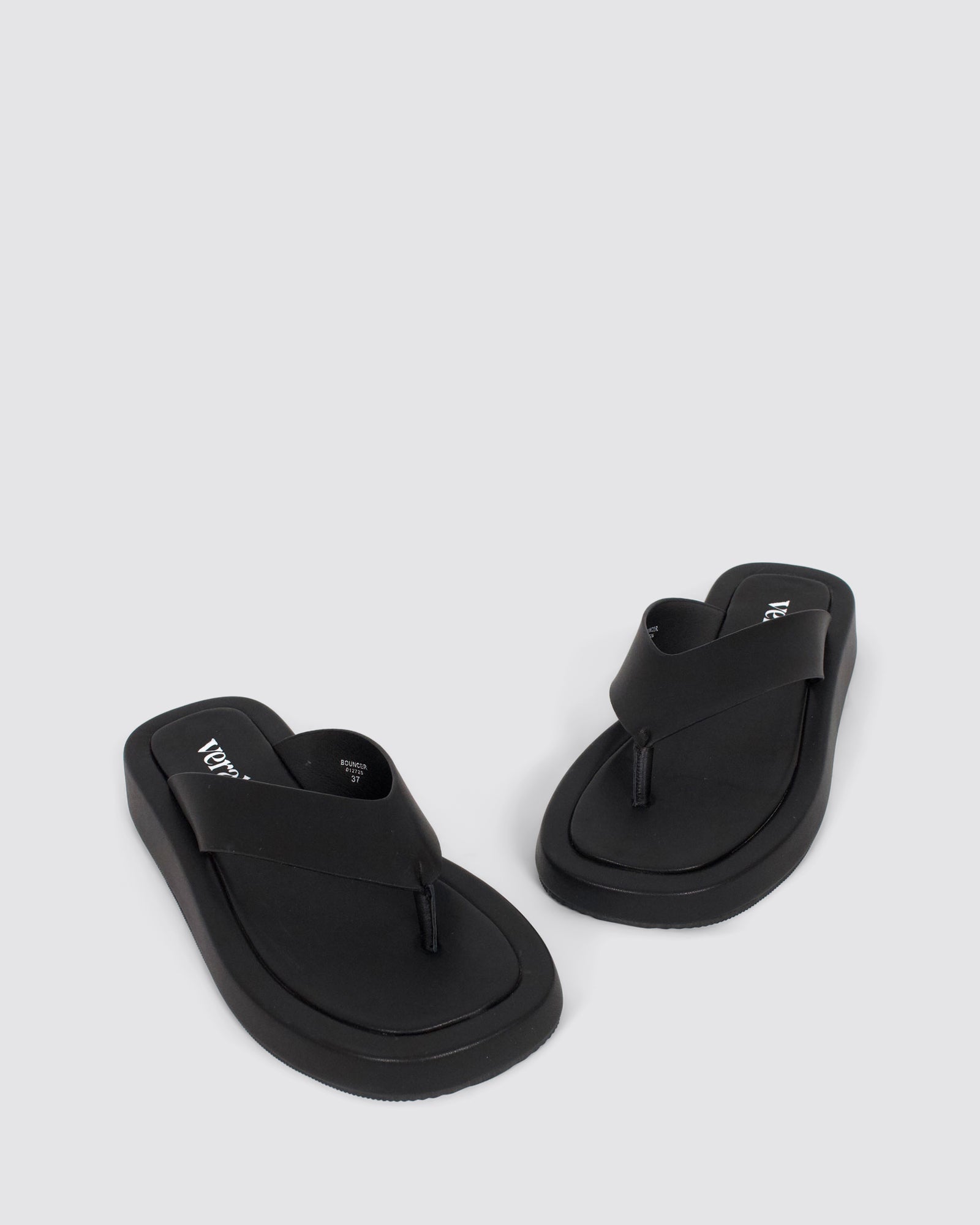 BOUNCER II FLATFORM THONGS BLACK