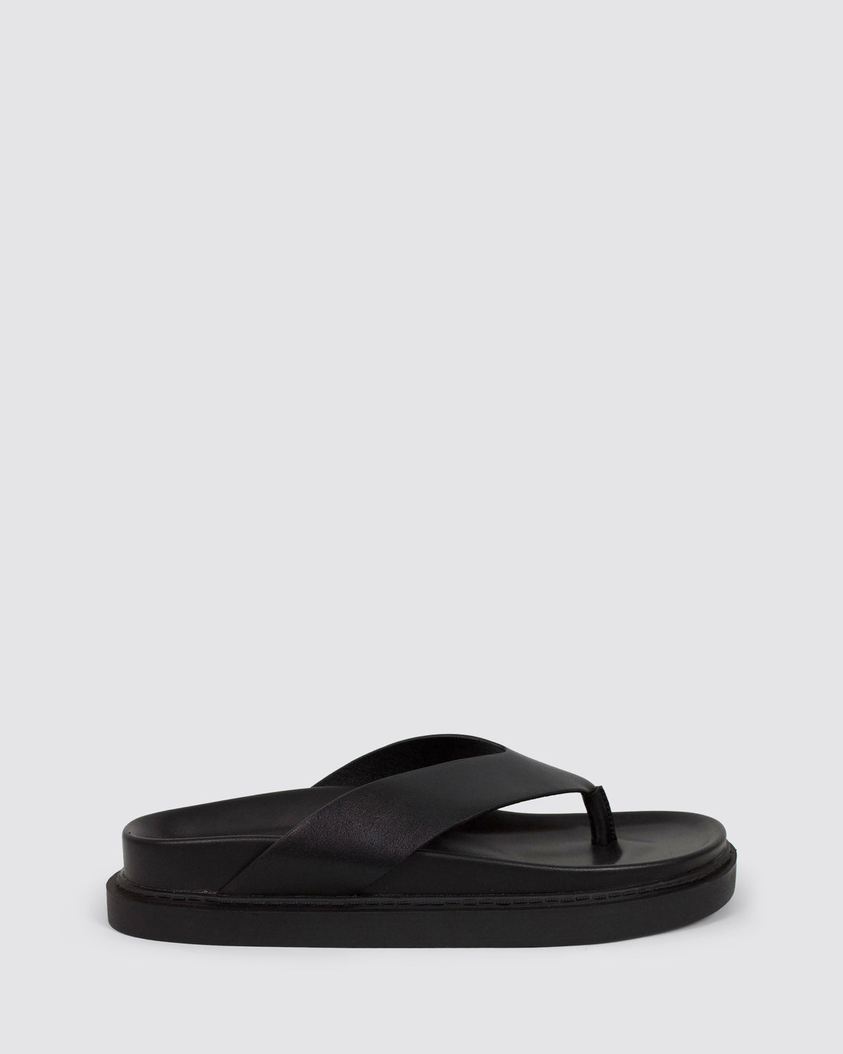 BRIDGET FOOTBED SLIDES BLACK