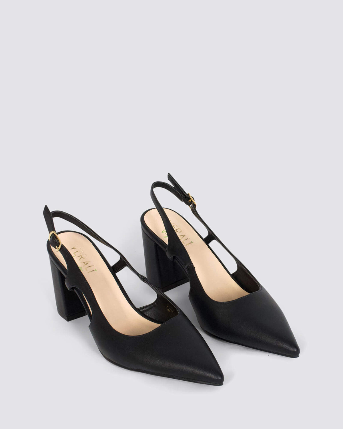 ELTON SLINGBACK HEELS BLACK