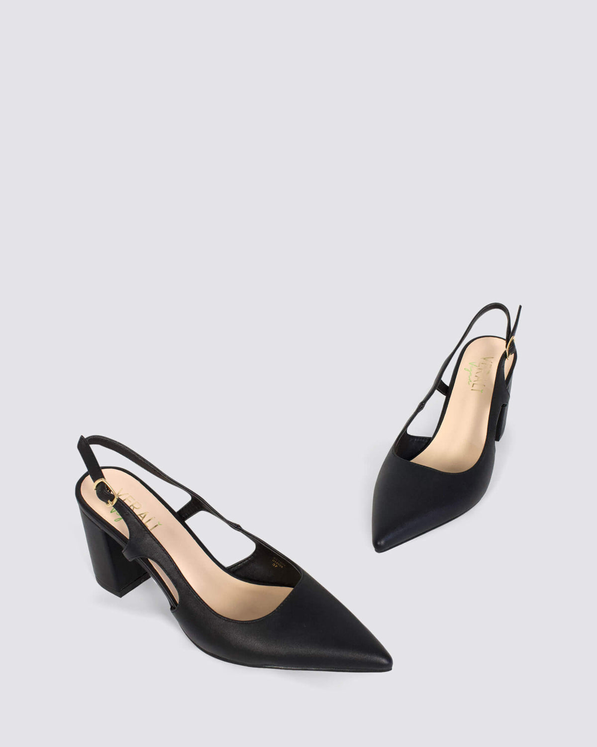 ELTON SLINGBACK HEELS BLACK