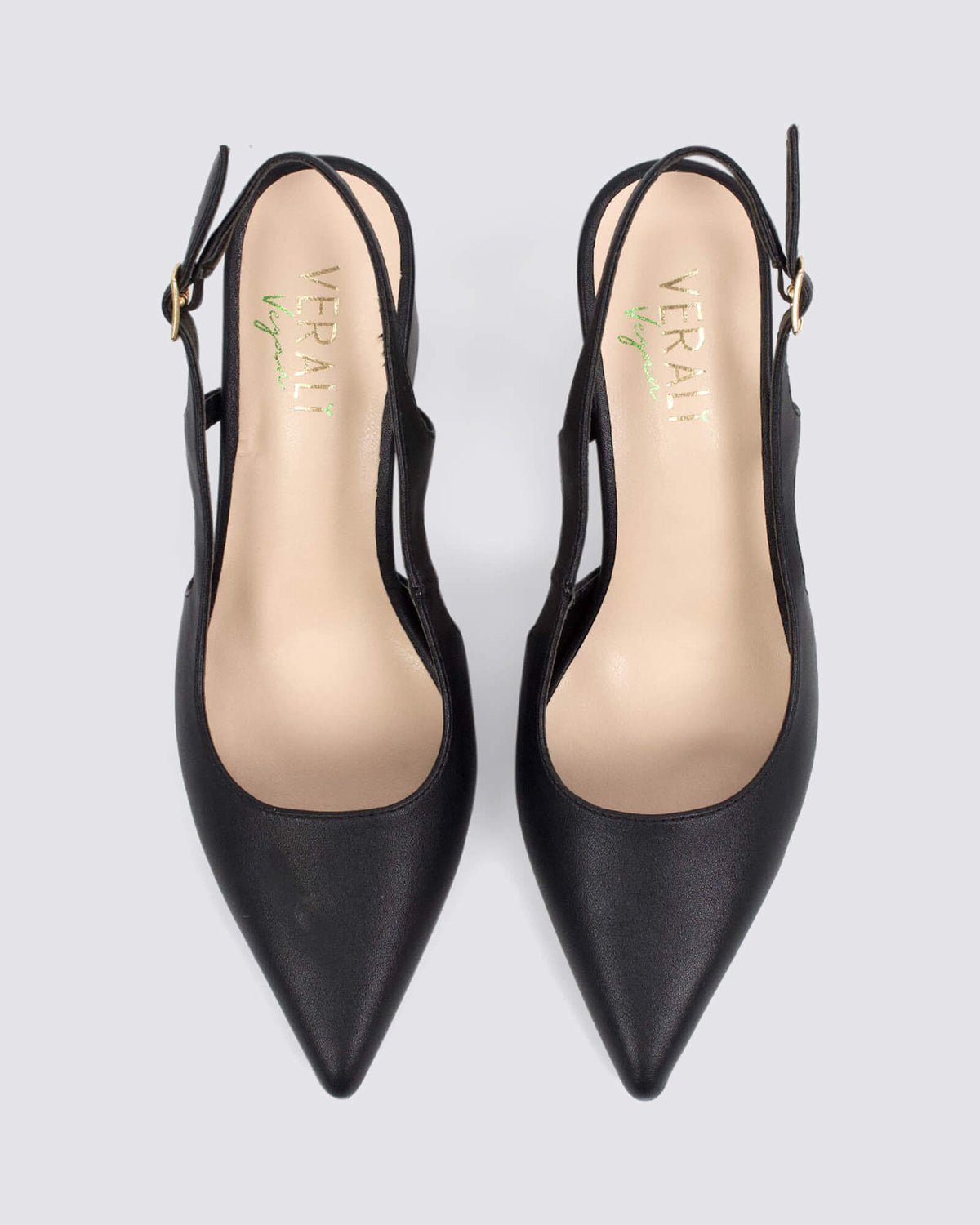 ELTON SLINGBACK HEELS BLACK