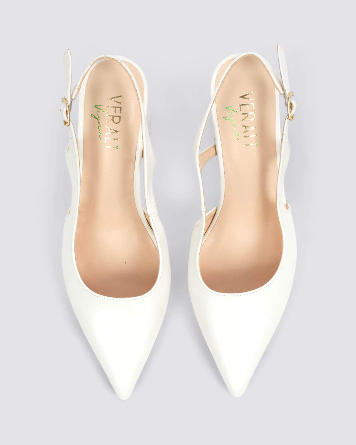 ELTON SLINGBACK HEELS CHALK WHITE