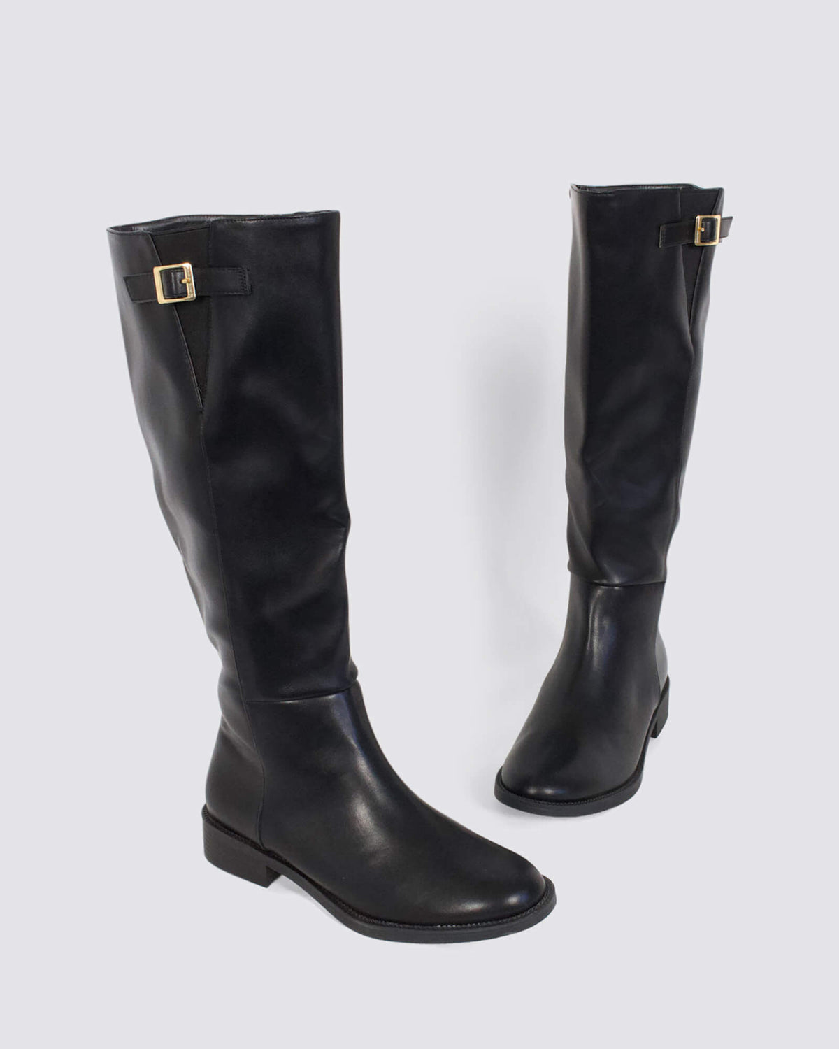 GARFIELD KNEE HIGH WIDE CALF BLACK