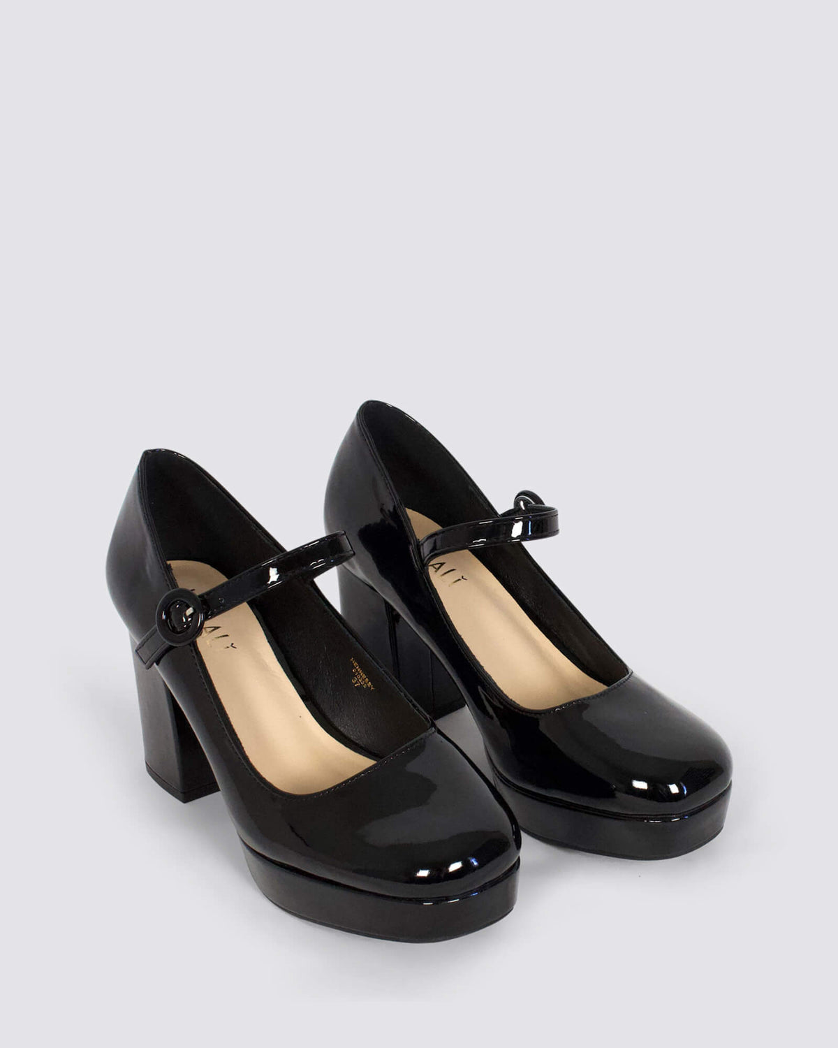 HENNESSY MARY JANE PLATFORM BLACK PATENT