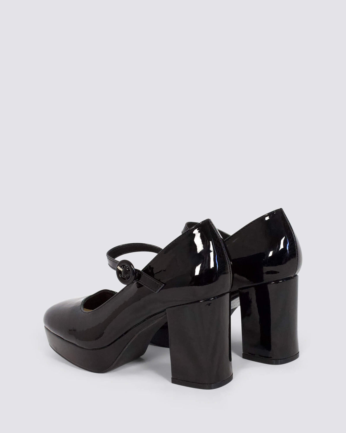 HENNESSY MARY JANE PLATFORM BLACK PATENT