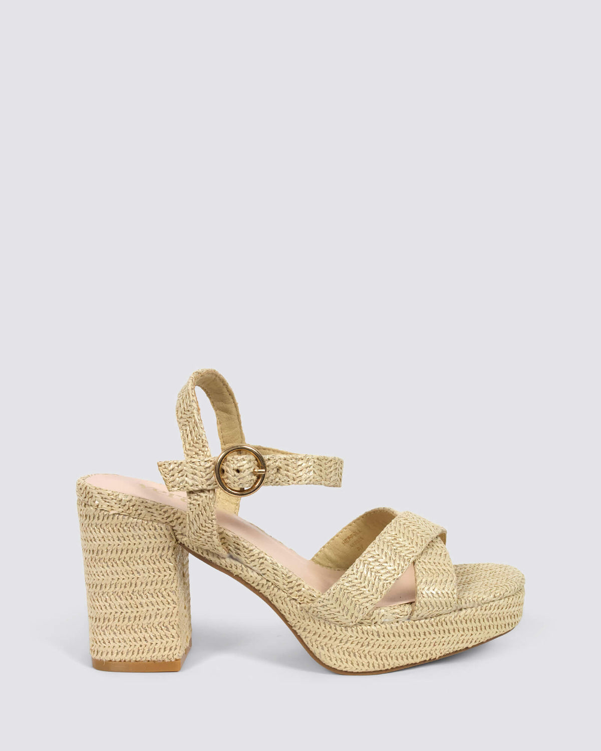 HEPPELL PLATFORM HEELS RAFFIA