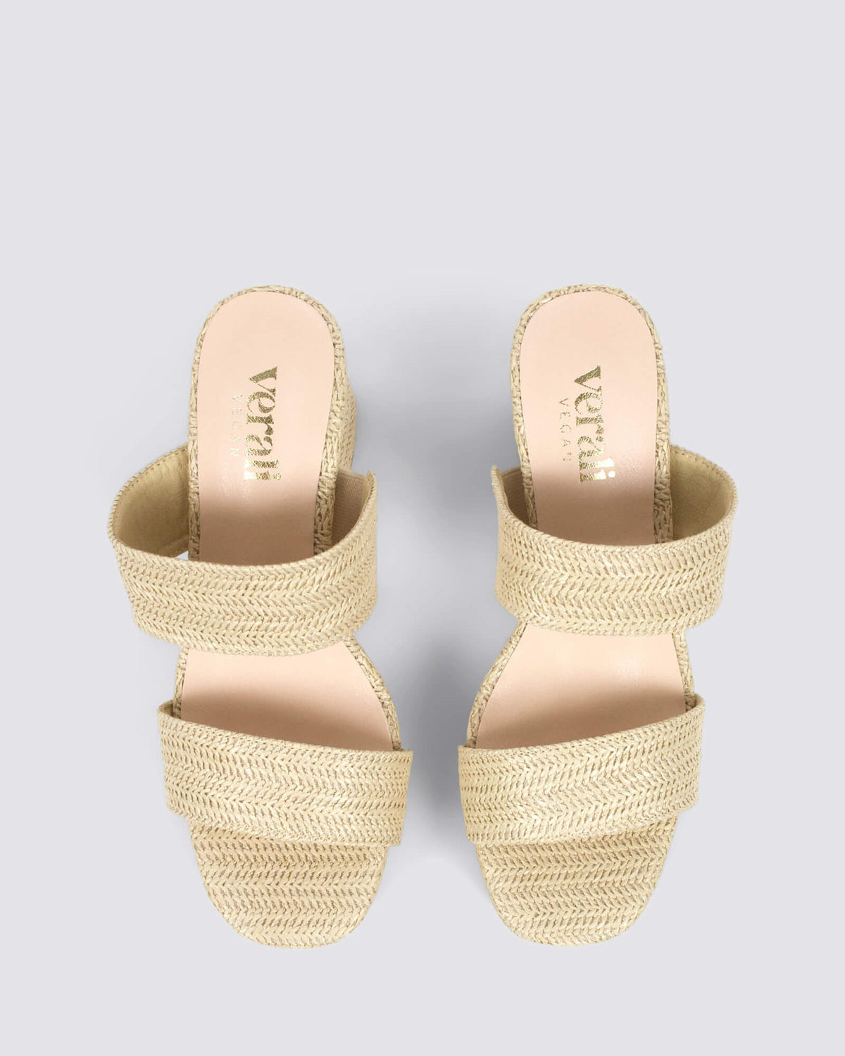 HERBET PLATFORM HEELS RAFFIA
