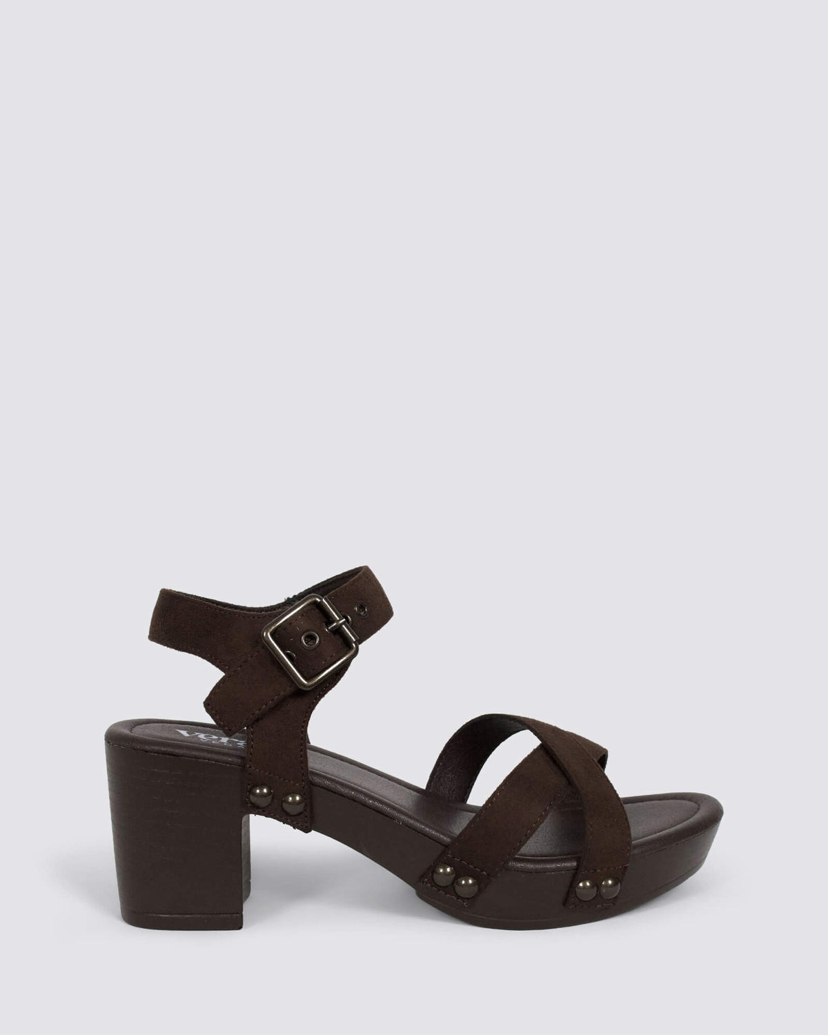 LULU CLOG HEELS CHOCOLATE BROWN