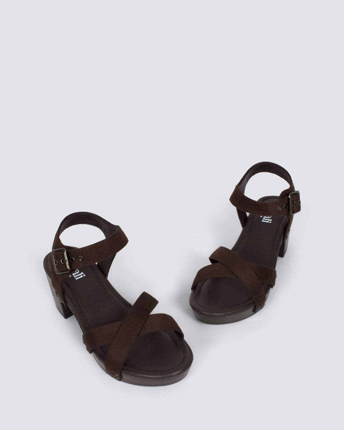 LULU CLOG HEELS CHOCOLATE BROWN