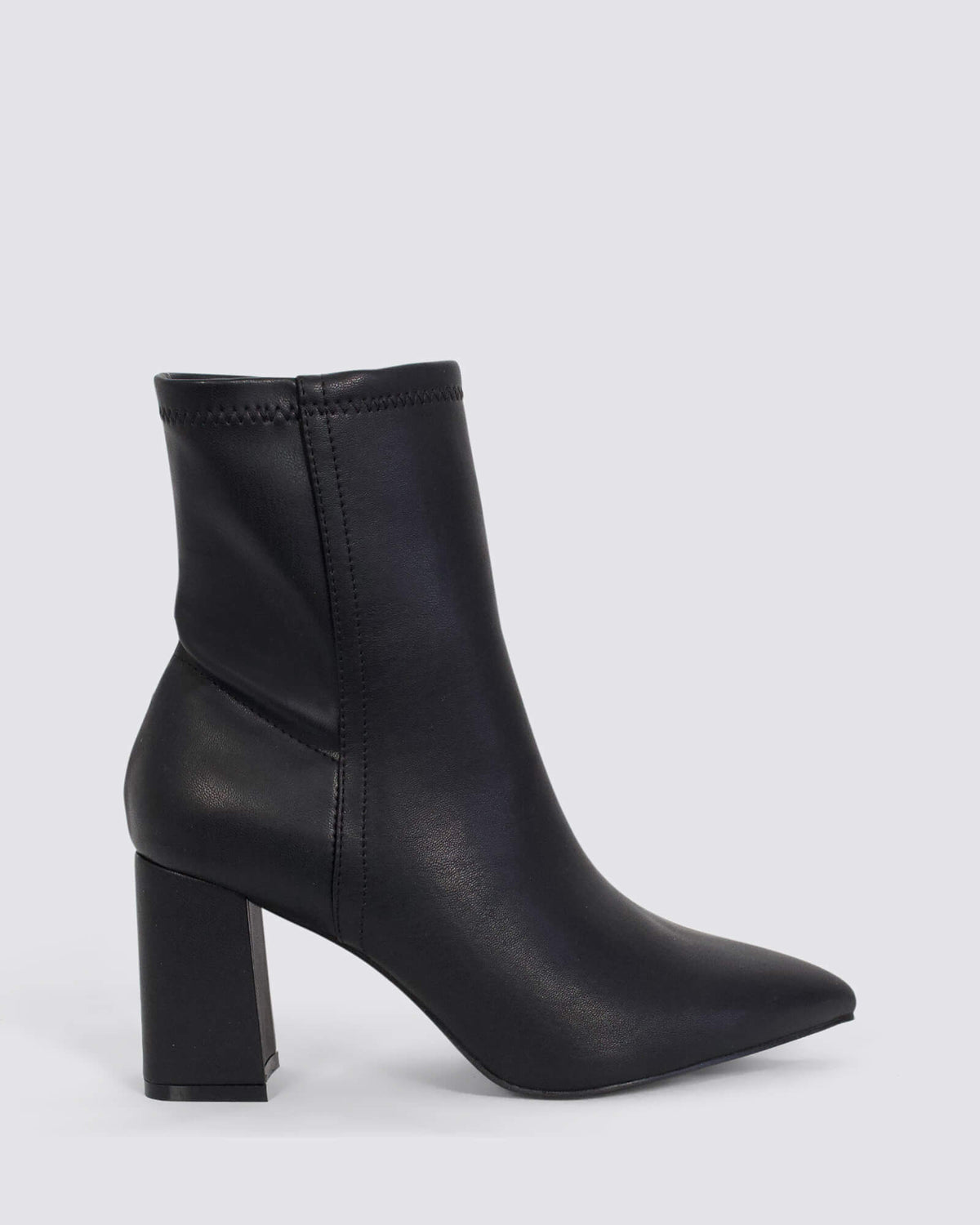 MAX ANKLE BOOTS BLACK STRETCH