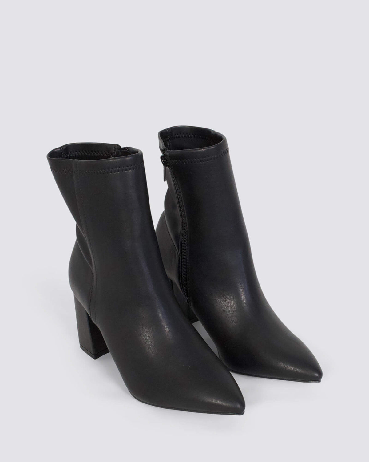 MAX ANKLE BOOTS BLACK STRETCH