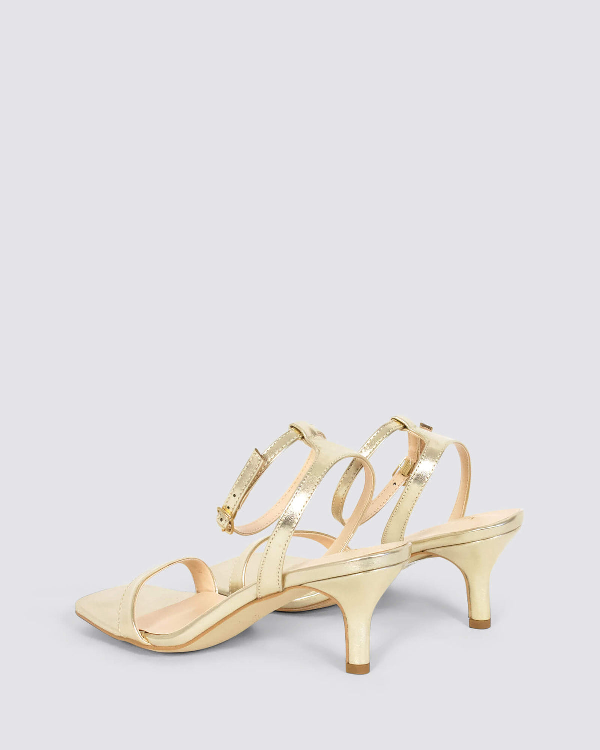 TALLY KITTEN HEELS CHAMPAGNE GOLD