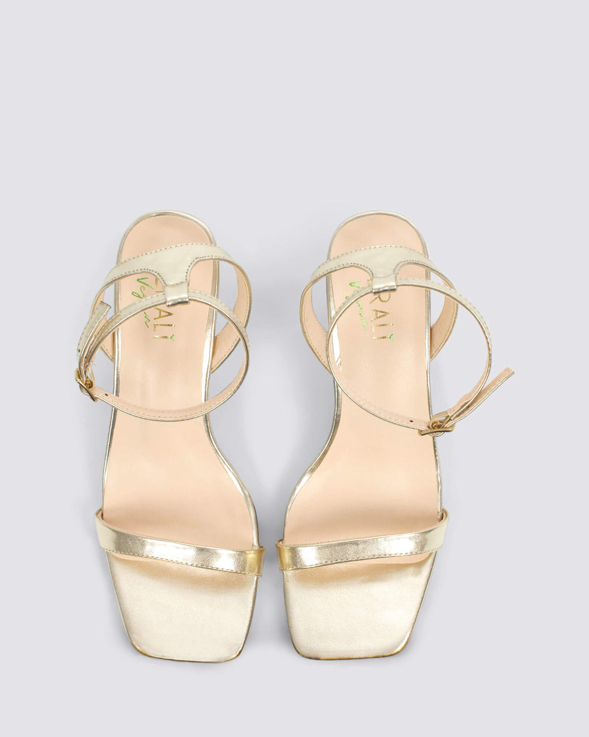 TALLY KITTEN HEELS CHAMPAGNE GOLD