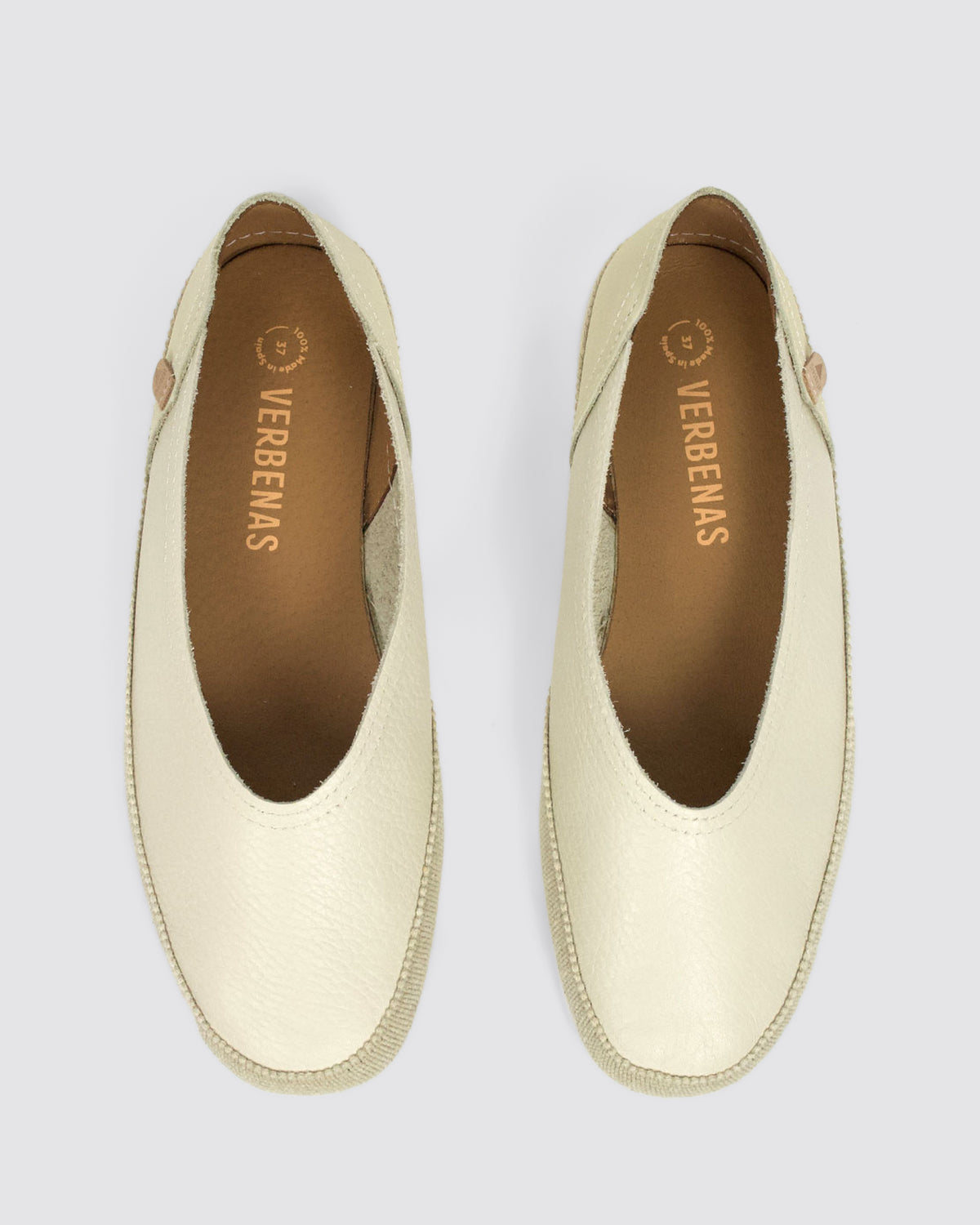 NOELIA FLATS ALMOND LEATHER