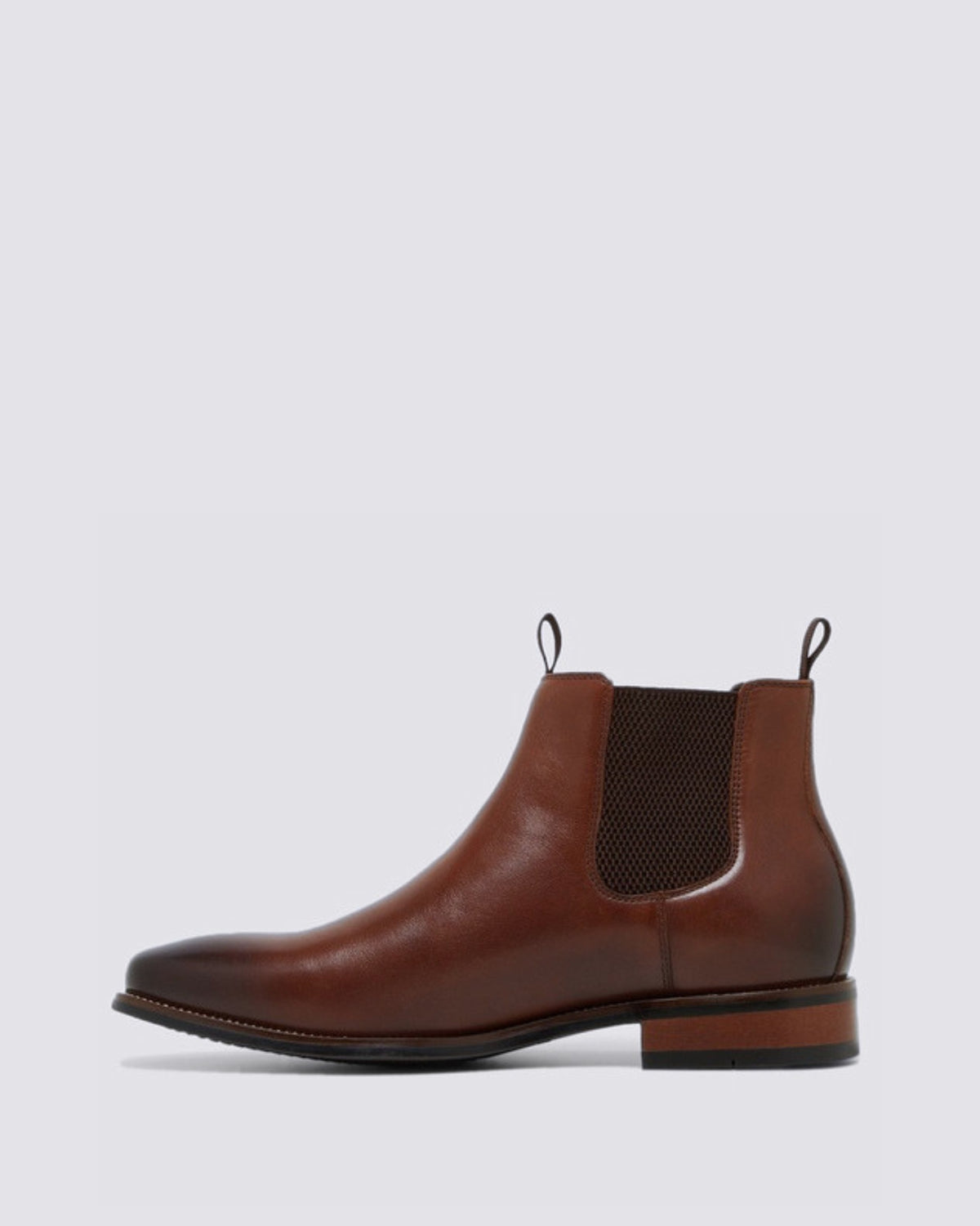 WISCONSIN MENS BOOTS COGNAC BURNISH