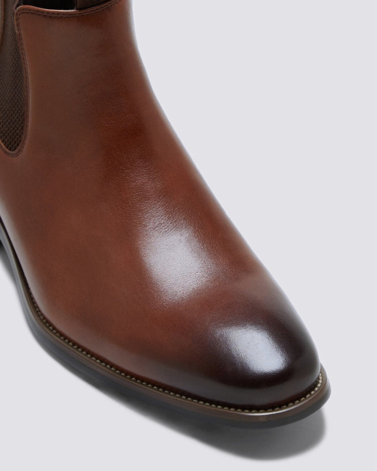 WISCONSIN MENS BOOTS COGNAC BURNISH