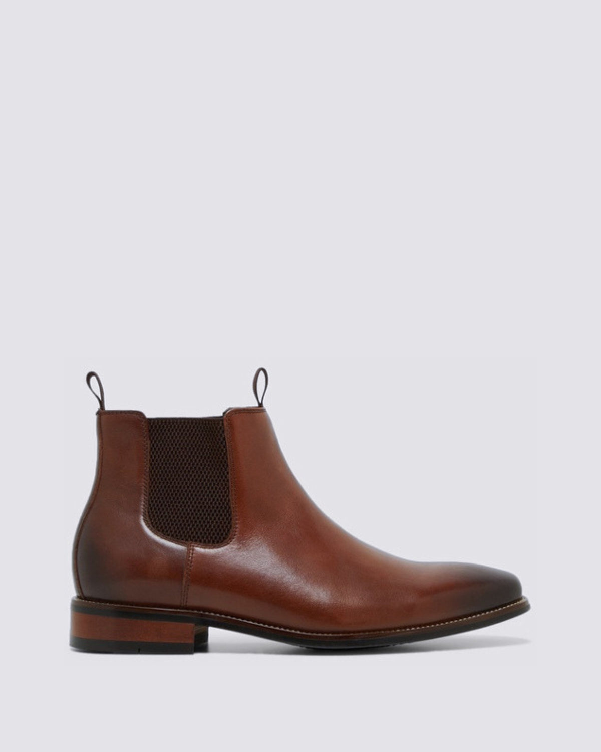 WISCONSIN MENS BOOTS COGNAC BURNISH