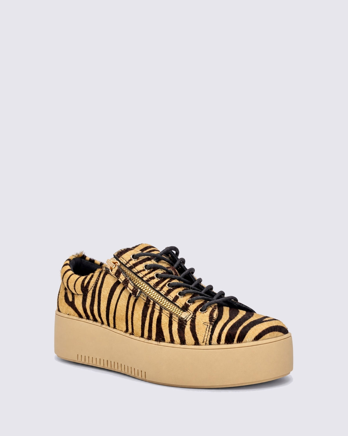 WOLFIE SNEAKERS CAMEL/CHOCOLATE PONY