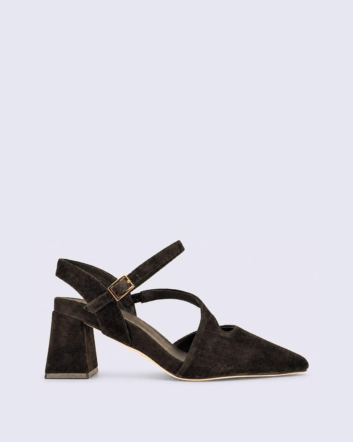 WRYN HEELS CHOCOLATE SUEDE