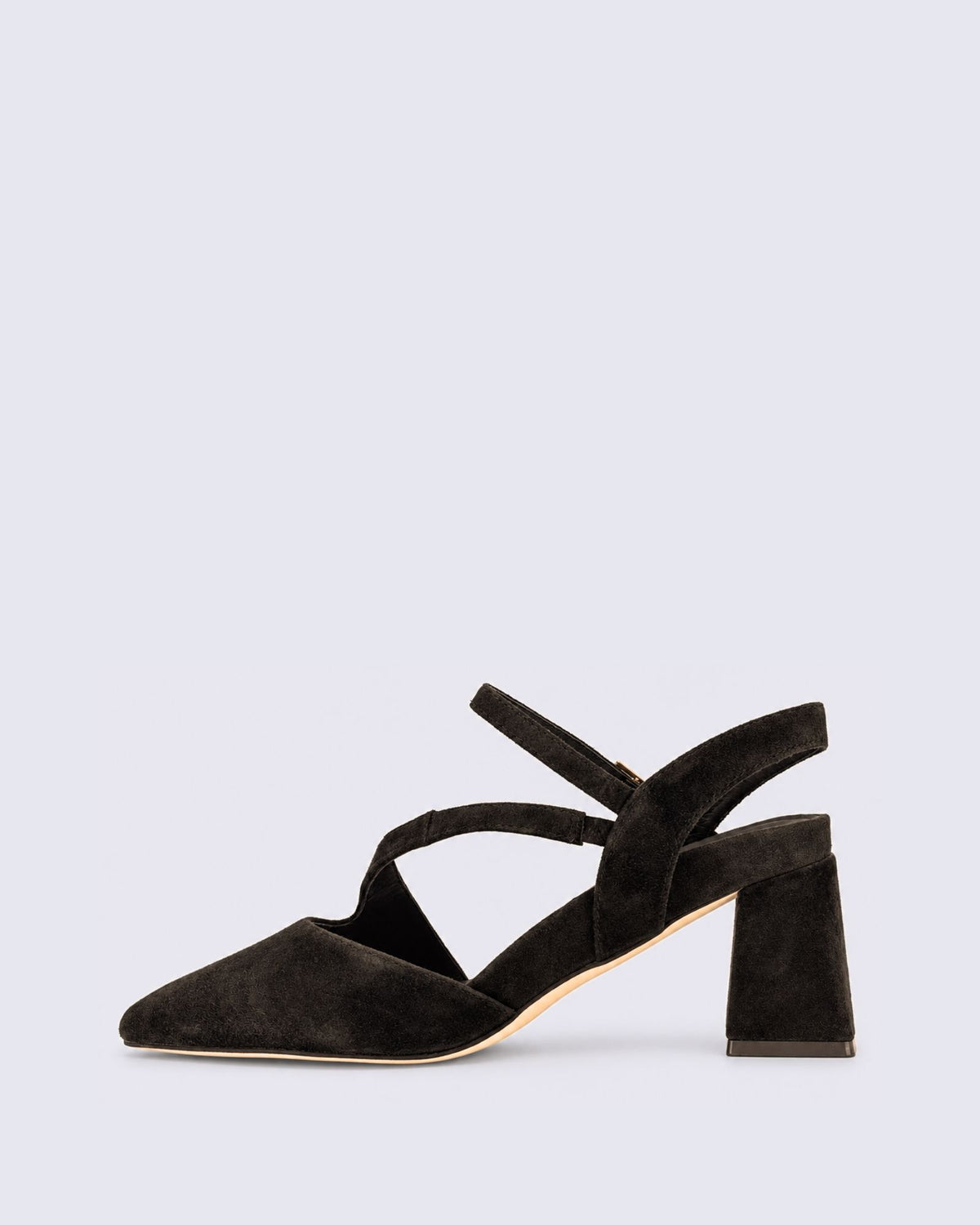 WRYN HEELS CHOCOLATE SUEDE