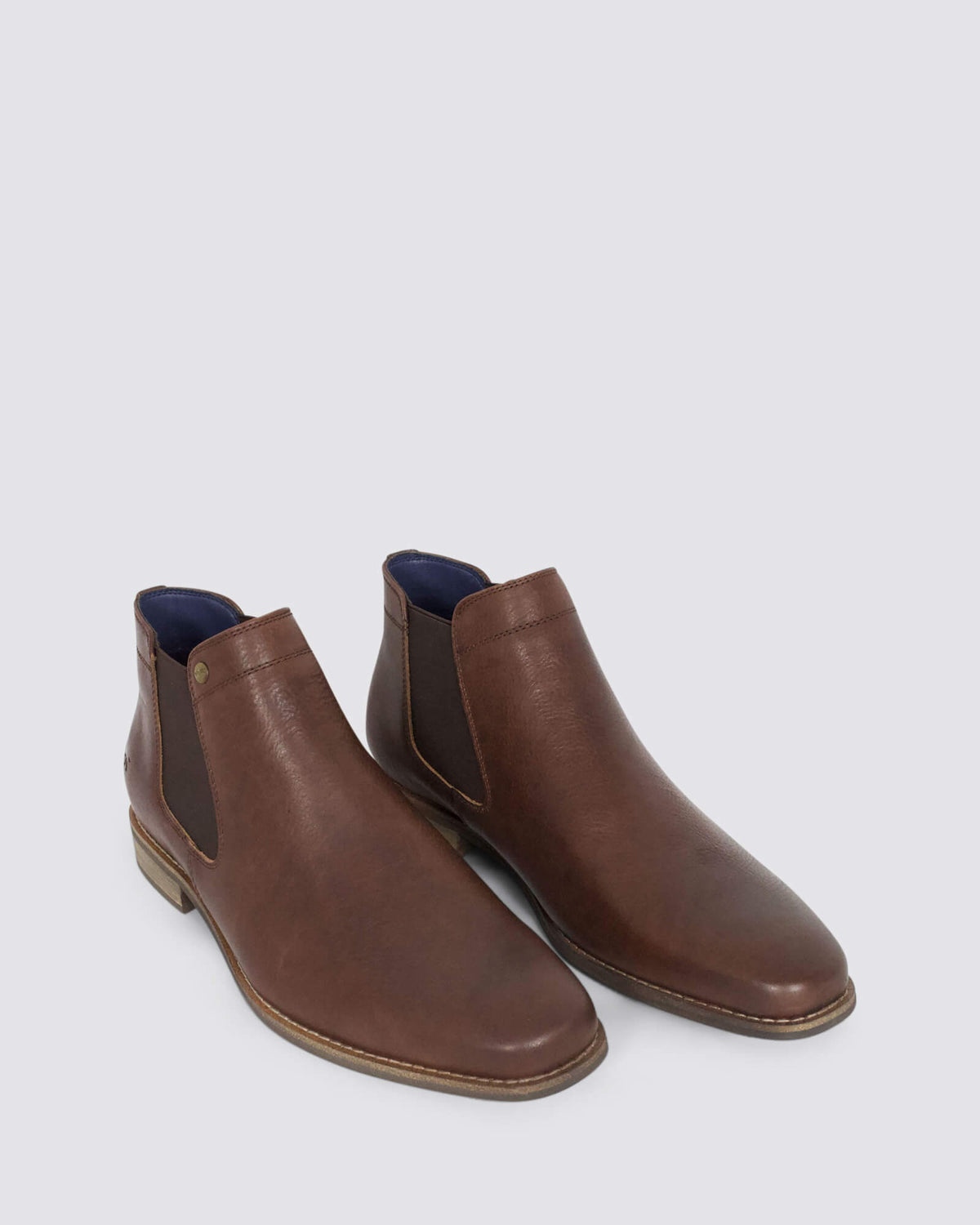 DRAKE MENS BOOTS DARK BROWN LEATHER