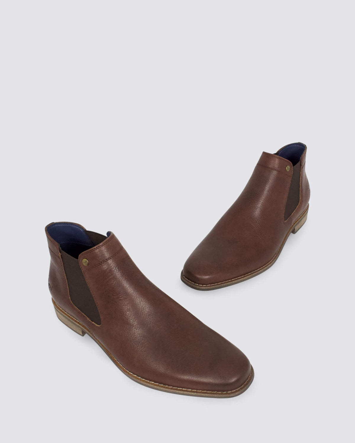 DRAKE MENS BOOTS DARK BROWN LEATHER