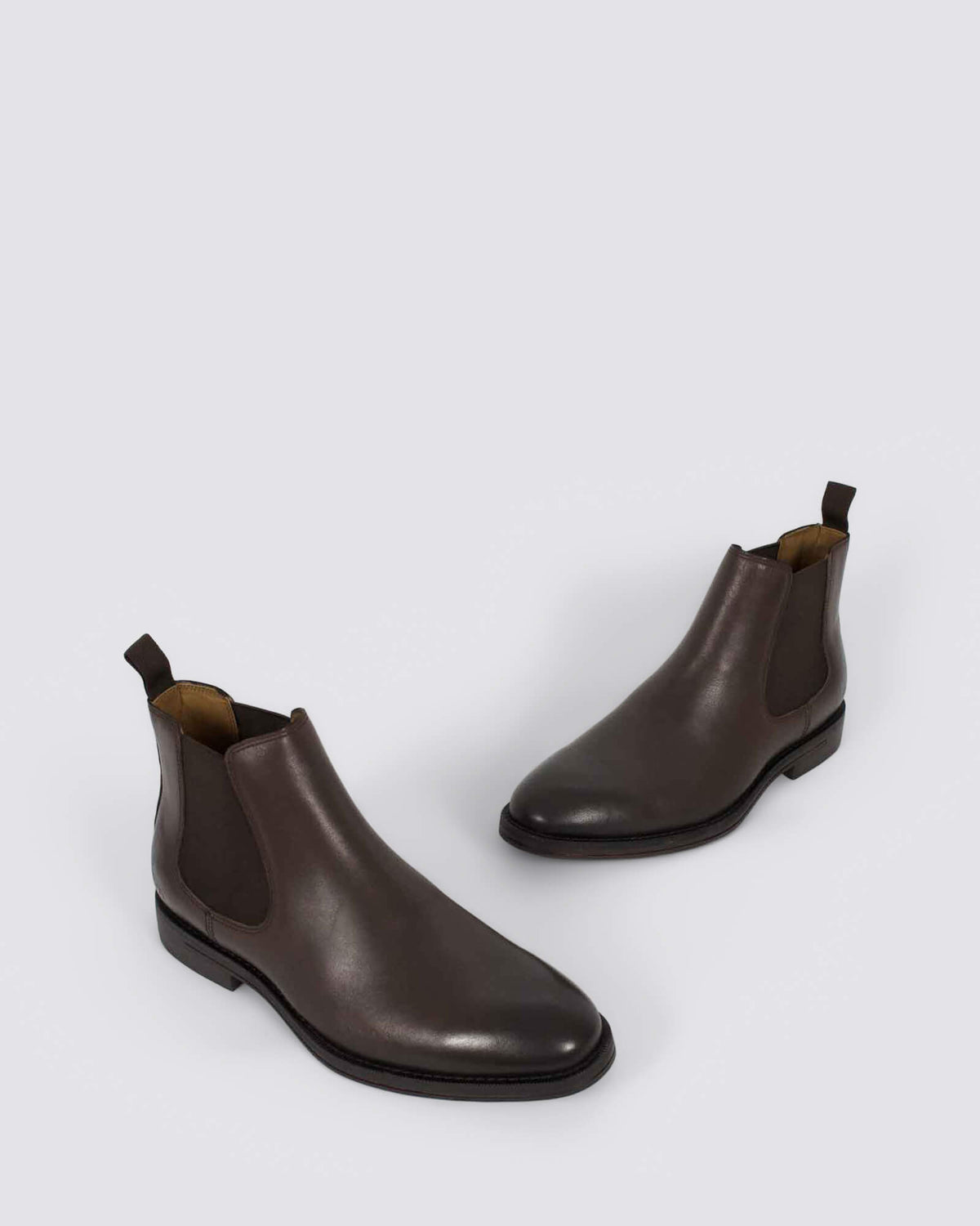 WINNER MENS CHELSEA BOOTS DARK BROWN