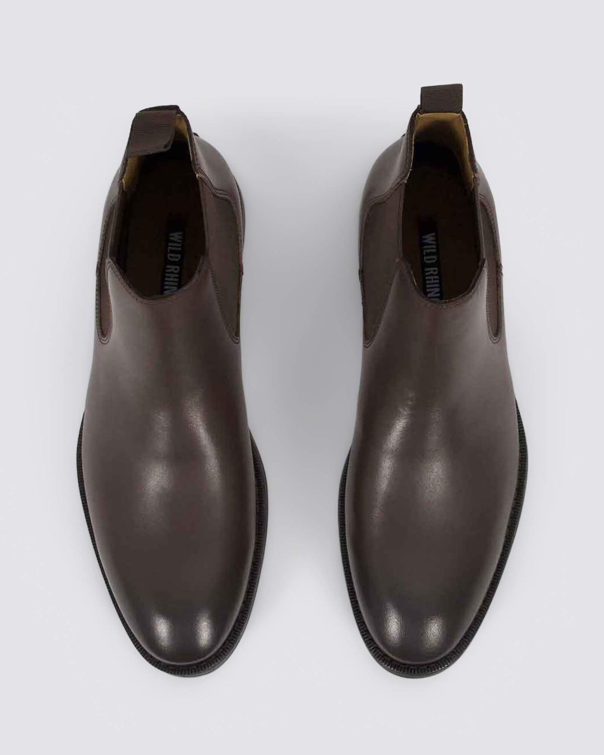 WINNER MENS CHELSEA BOOTS DARK BROWN