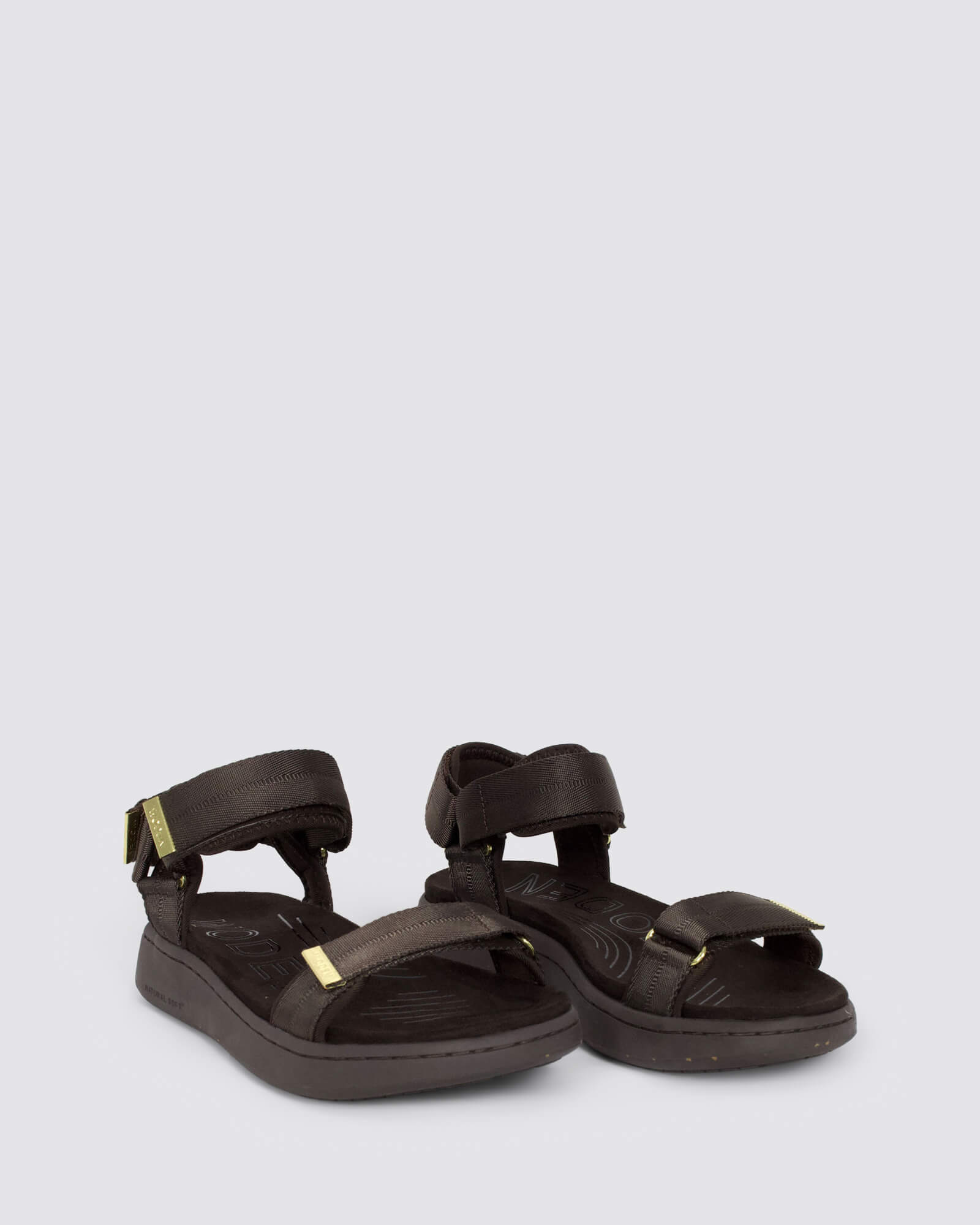LINE SANDALS CHOCOLATE