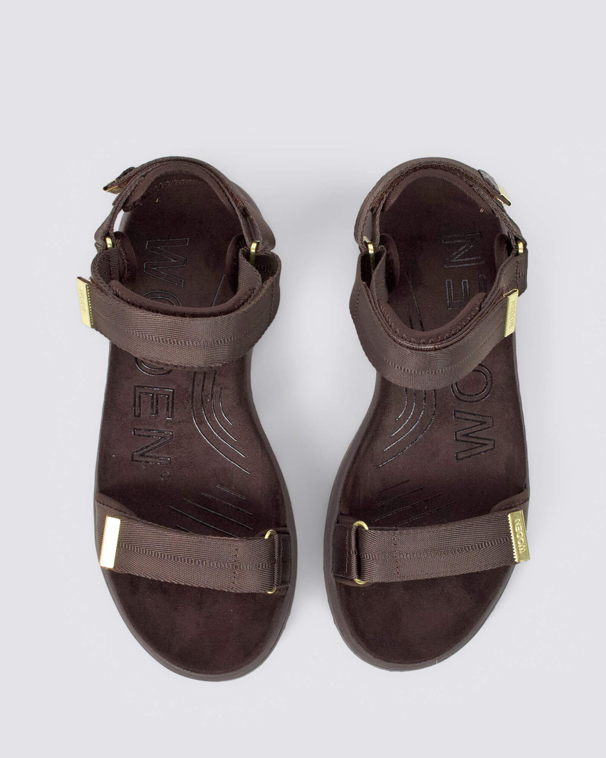 LINE SANDALS CHOCOLATE