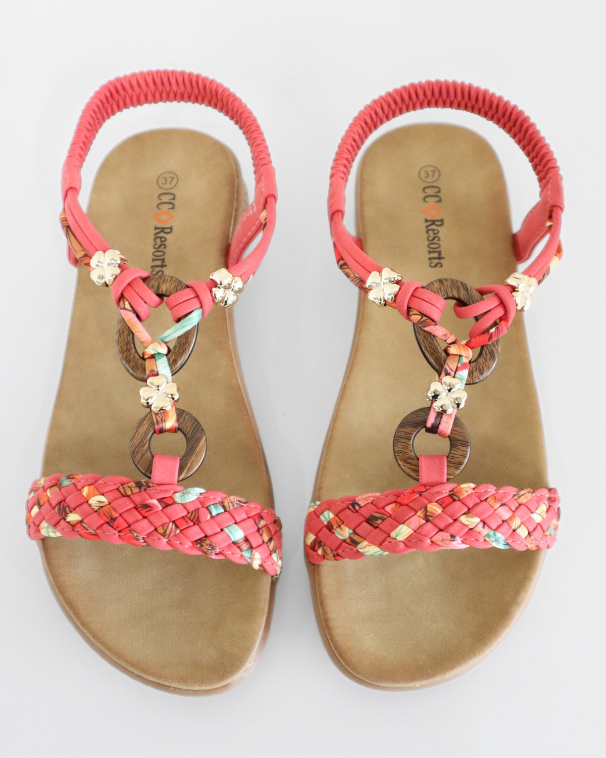 XTRA SANDALS RED MULTI