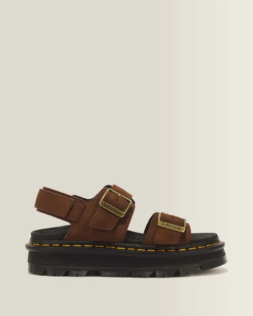 ZEBZAG SANDAL SEPIA BROWN NUBUCK